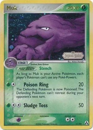 Muk [Reverse Holo], English Pokemon card