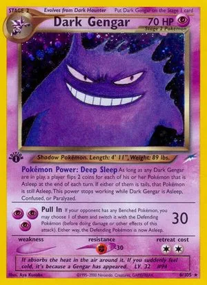 Dark Gengar [1st Edition], English Pokemon card