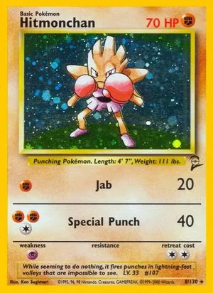 Hitmonchan, English Pokemon card