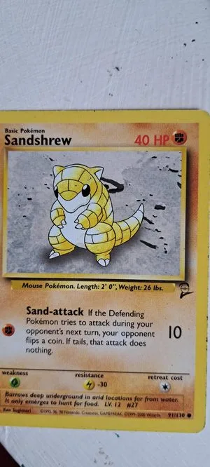 Sandshrew [Trainer Deck A], English Pokemon card