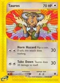 Tauros, English Pokemon card
