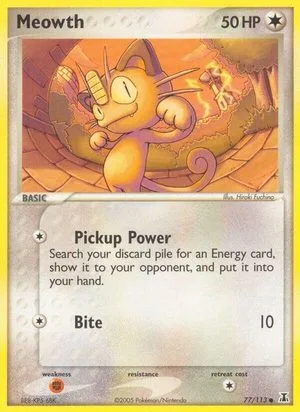 Meowth, English Pokemon card