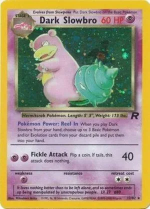 Dark Slowbro, English Pokemon card