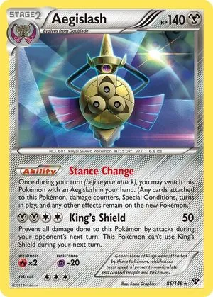 Aegislash, English Pokemon card