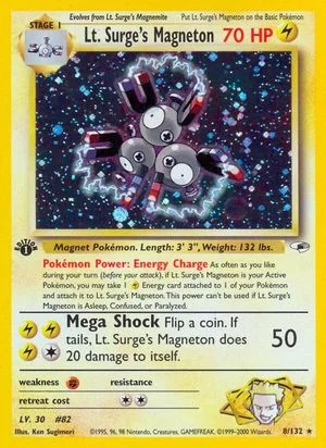 Lt. Surge's Magneton [1st Edition], English Pokemon card