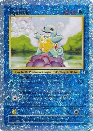 Squirtle [Reverse Holo], English Pokemon card