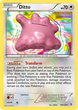 Ditto, English Pokemon card