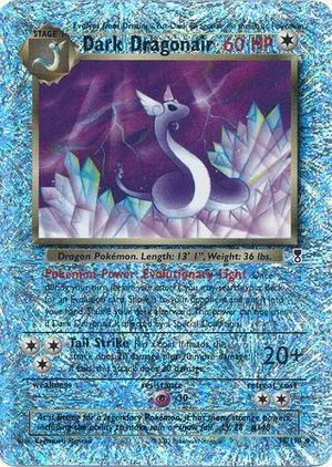 Dark Dragonair [Reverse Holo], English Pokemon card