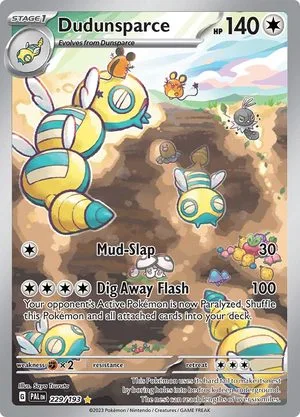 Dudunsparce, English Pokemon card