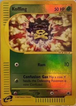 Koffing [Reverse Holo], English Pokemon card