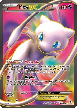 Mew EX, English Pokemon card
