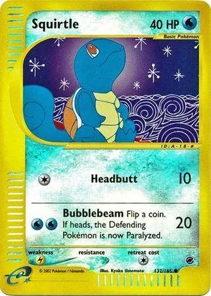 Squirtle [Reverse Holo], English Pokemon card