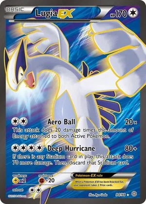 Lugia EX, English Pokemon card