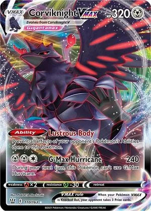 Corviknight VMAX, English Pokemon card