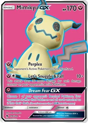 Mimikyu GX, English Pokemon card