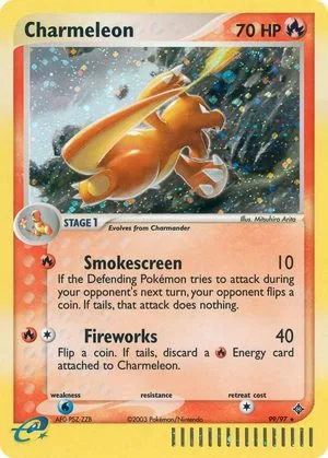 Charmeleon, English Pokemon card
