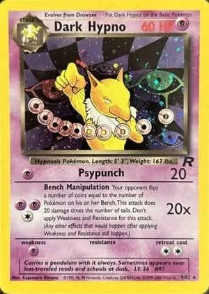 Dark Hypno, English Pokemon card