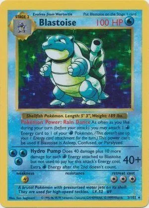 Blastoise [Shadowless], English Pokemon card