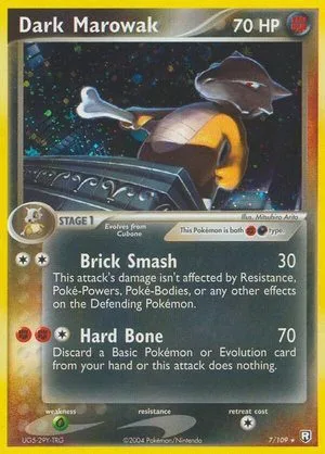 Dark Marowak, English Pokemon card