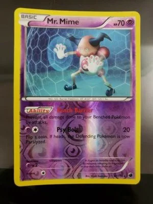 Mr. Mime [Reverse Holo], English Pokemon card