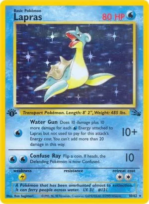 Lapras [1st Edition], English Pokemon card