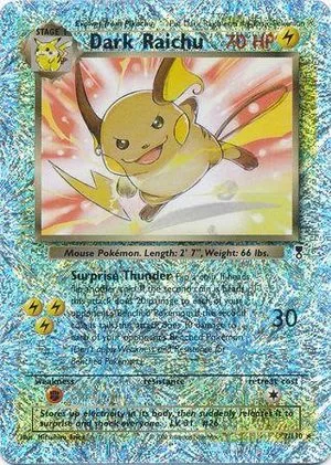 Dark Raichu [Reverse Holo], English Pokemon card