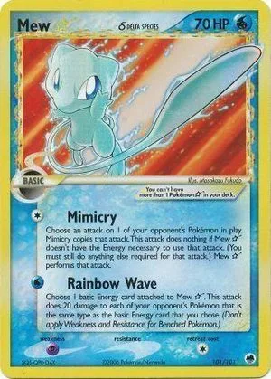 Mew [Gold Star], English Pokemon card