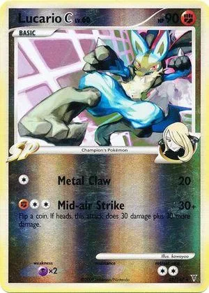Lucario C [Reverse Holo], English Pokemon card