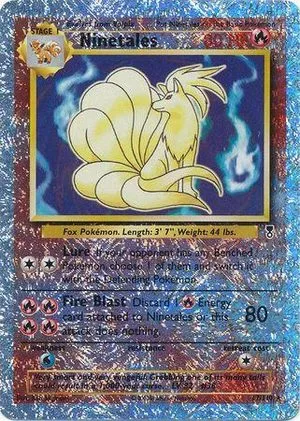 Ninetales [Reverse Holo], English Pokemon card