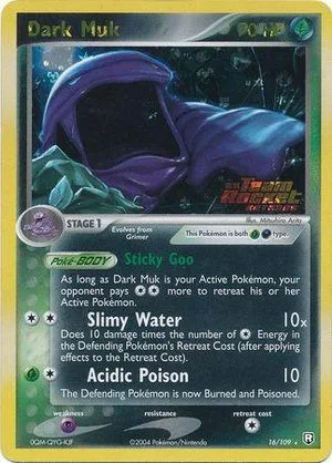 Dark Muk [Reverse Holo], English Pokemon card