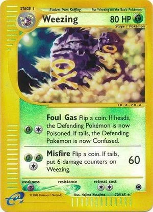 Weezing [Reverse Holo], English Pokemon card
