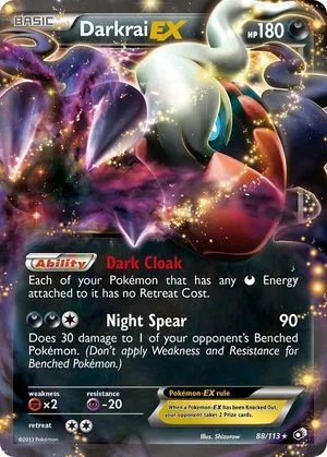 Darkrai EX, English Pokemon card