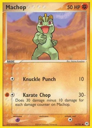 Machop, English Pokemon card