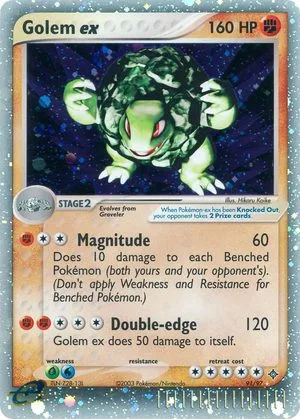 Golem EX, English Pokemon card