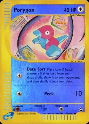 Porygon [Reverse Holo], English Pokemon card
