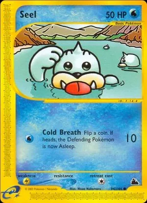 Seel [1st Edition], Japanese Pokemon card