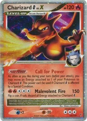 Charizard G LV. X, English Pokemon card