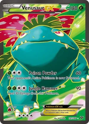 Venusaur EX, English Pokemon card