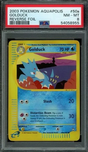 Golduck [Reverse Holo], English Pokemon card