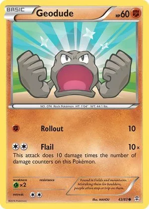 Geodude, English Pokemon card