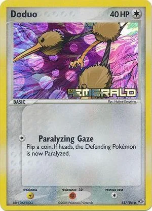 Doduo [Reverse Holo], English Pokemon card