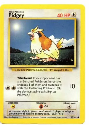 Pidgey [Trainer Deck B], English Pokemon card
