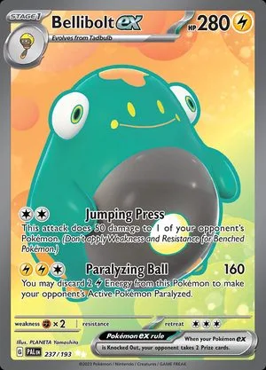 Bellibolt ex, English Pokemon card