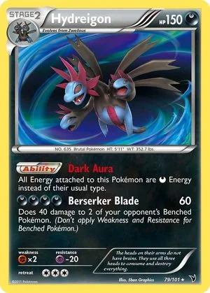 Hydreigon, English Pokemon card