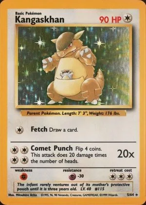 Kangaskhan [No Symbol], English Pokemon card
