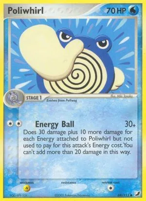 Poliwhirl, English Pokemon card