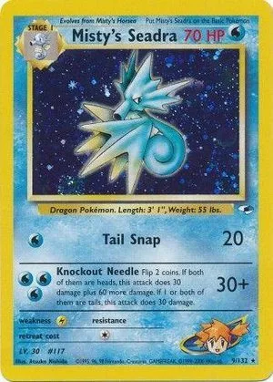 Misty's Seadra, English Pokemon card