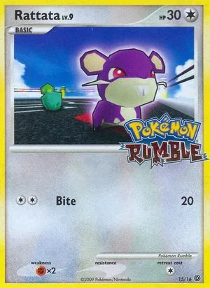 Rattata, English Pokemon card