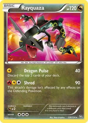 Rayquaza, English Pokemon card