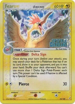 Fearow [Reverse Holo], English Pokemon card